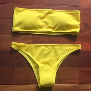 SHEIN Adjustable Straps Bikini Set